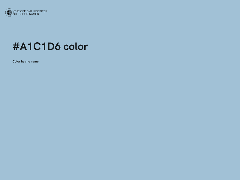 #A1C1D6 color image