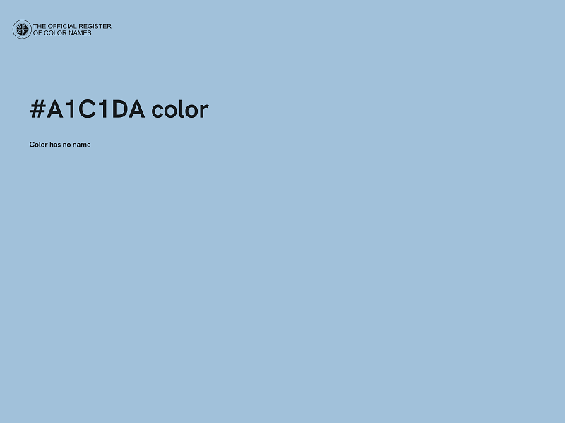 #A1C1DA color image