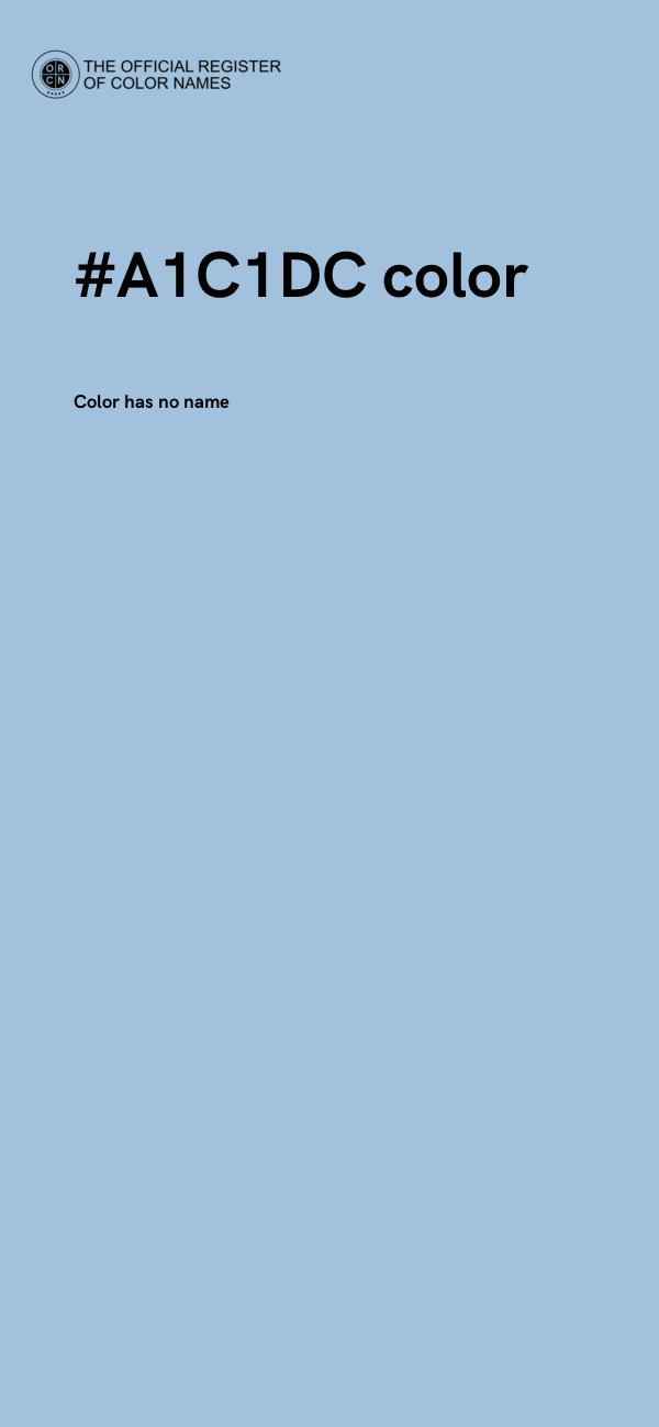 #A1C1DC color image
