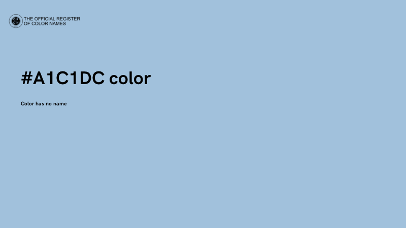 #A1C1DC color image