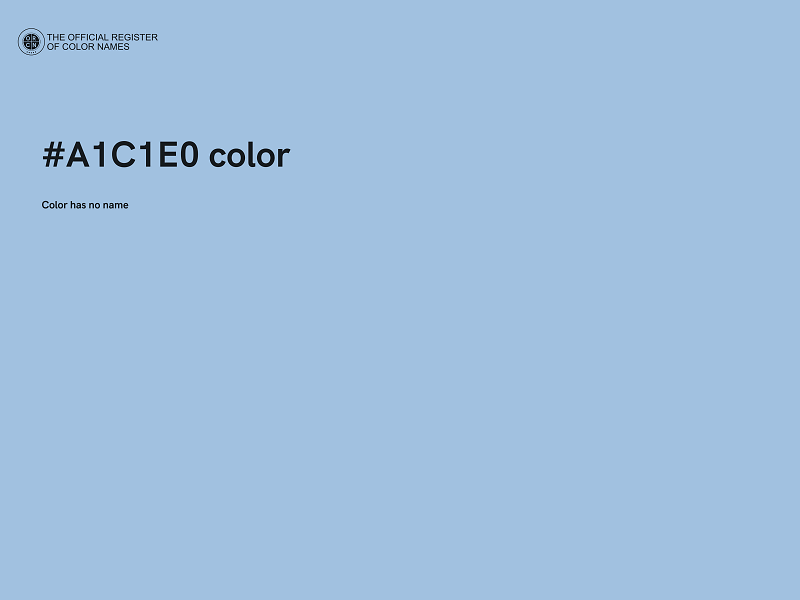 #A1C1E0 color image