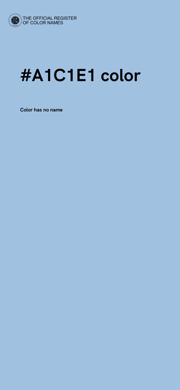 #A1C1E1 color image