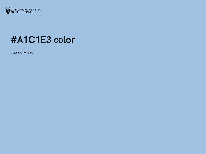 #A1C1E3 color image