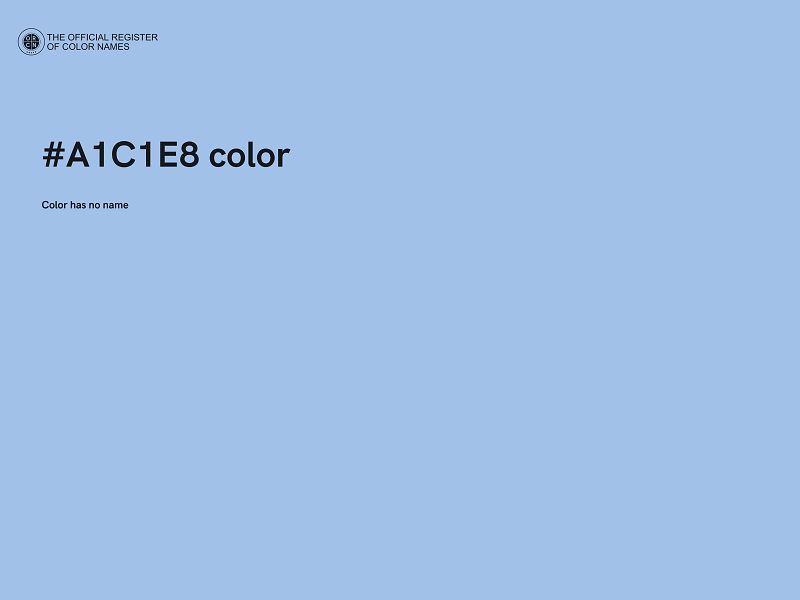 #A1C1E8 color image