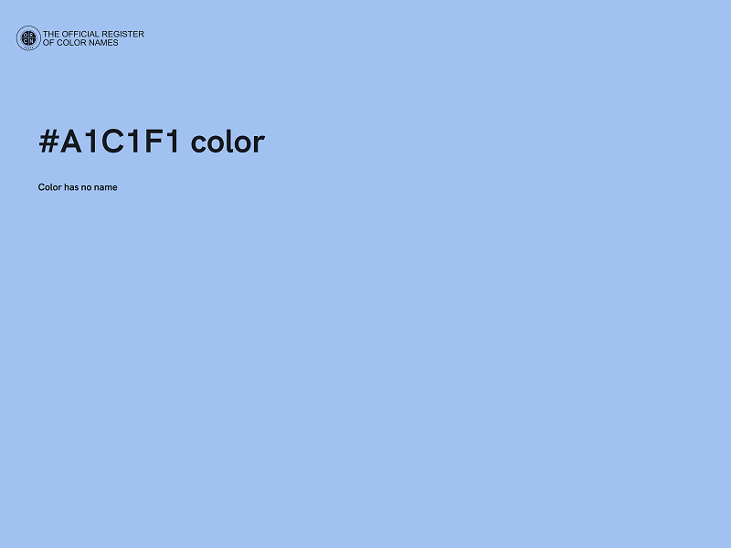 #A1C1F1 color image