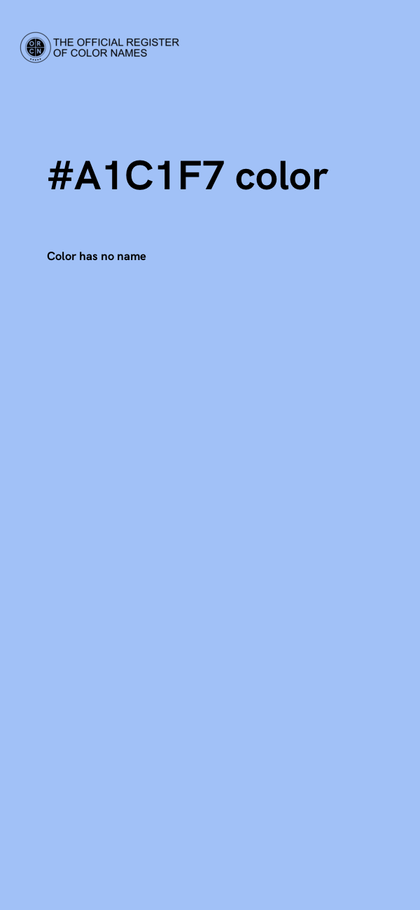 #A1C1F7 color image