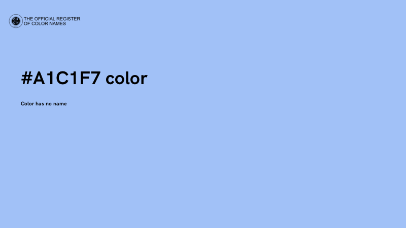 #A1C1F7 color image