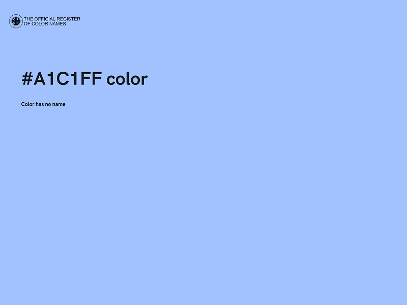 #A1C1FF color image