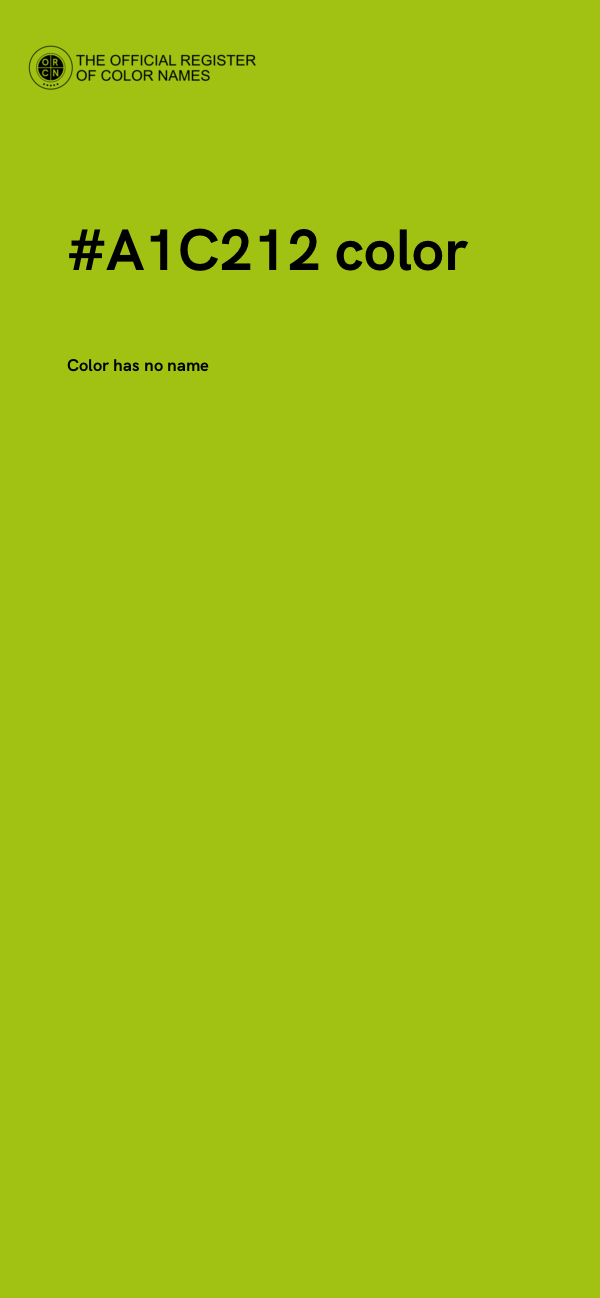 #A1C212 color image