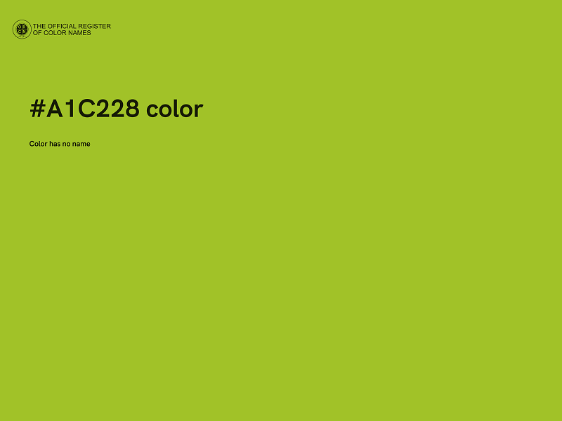 #A1C228 color image