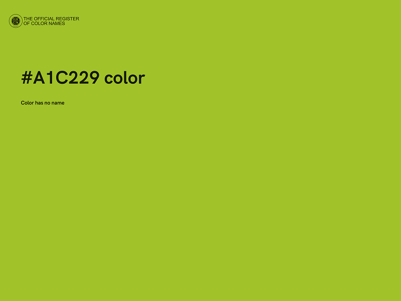 #A1C229 color image