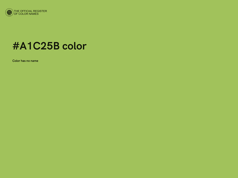 #A1C25B color image