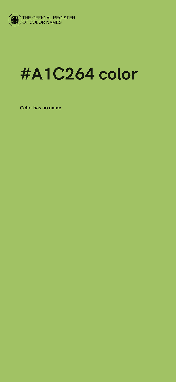 #A1C264 color image
