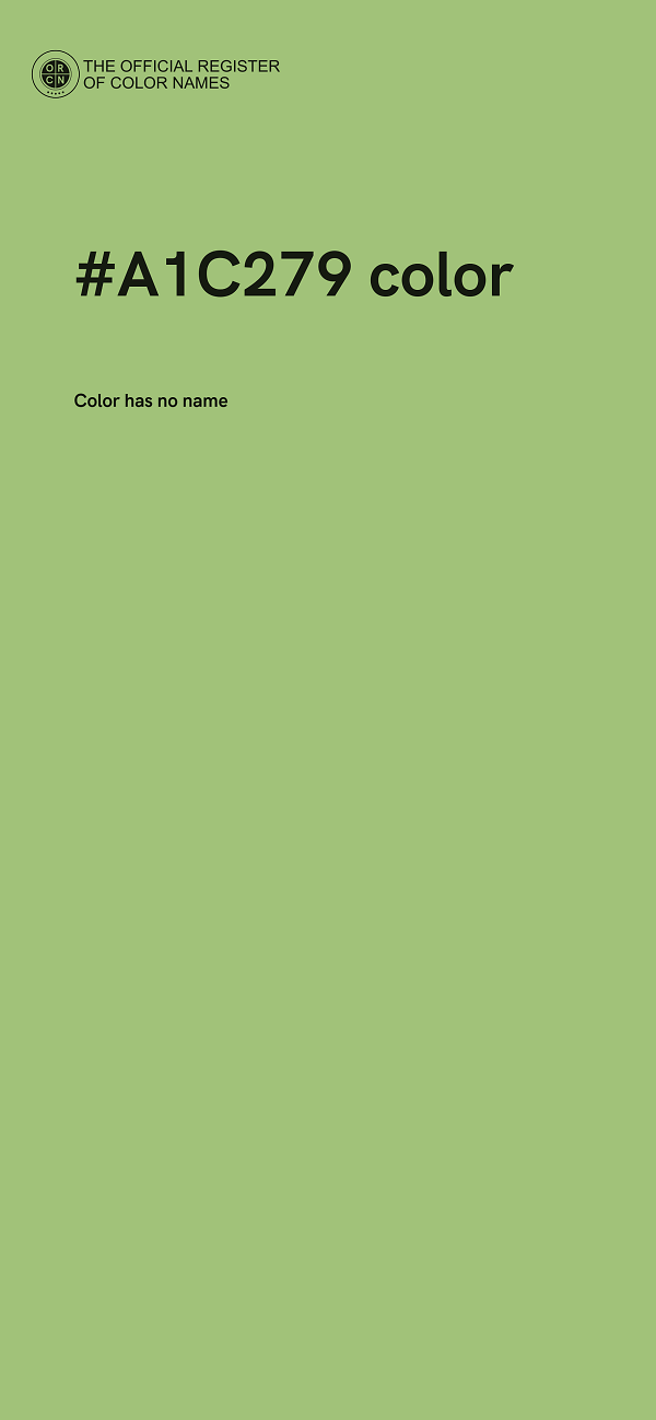 #A1C279 color image
