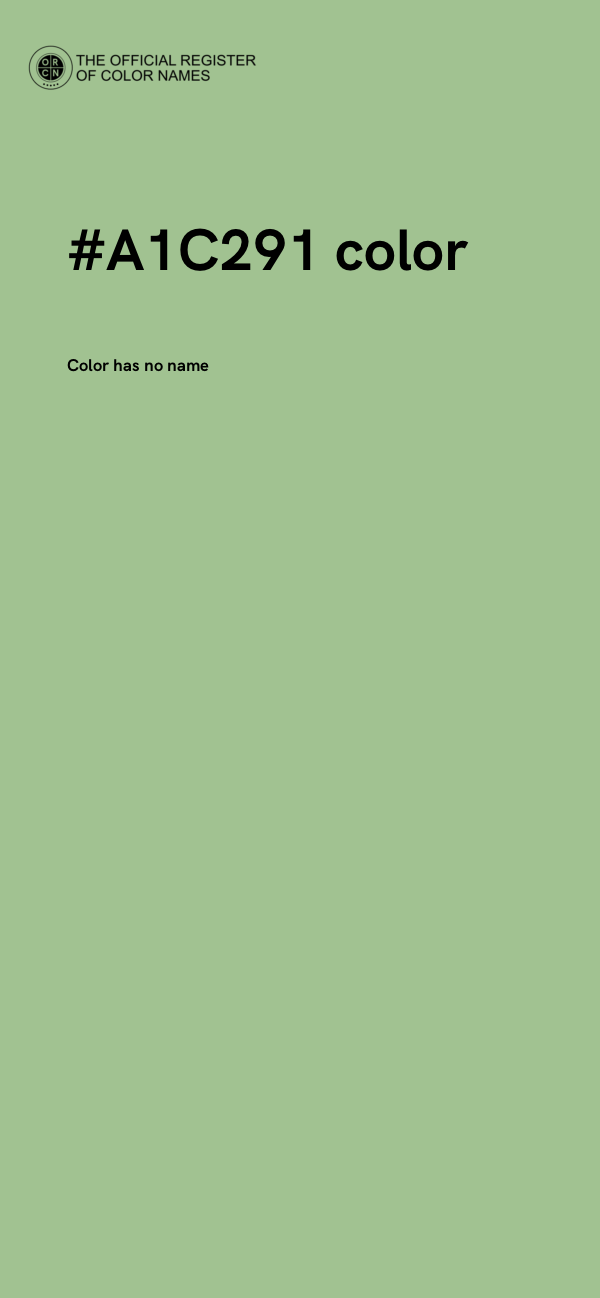#A1C291 color image