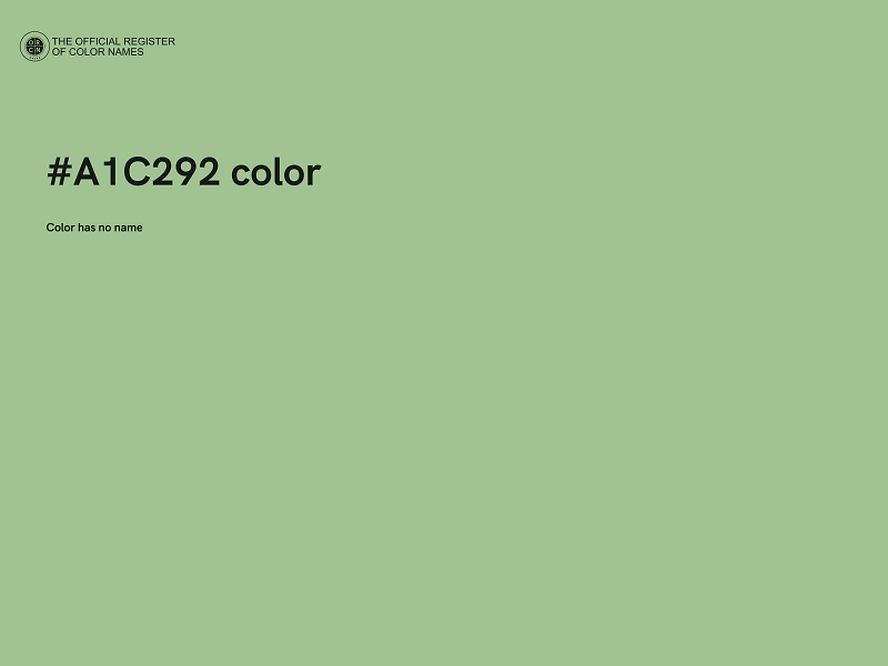 #A1C292 color image