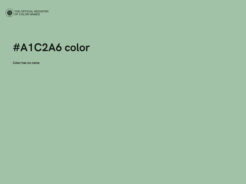 #A1C2A6 color image