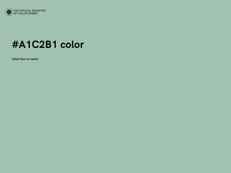 #A1C2B1 color image