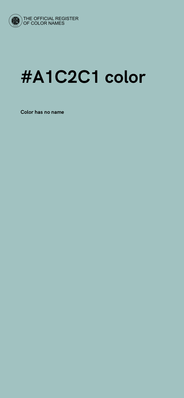 #A1C2C1 color image