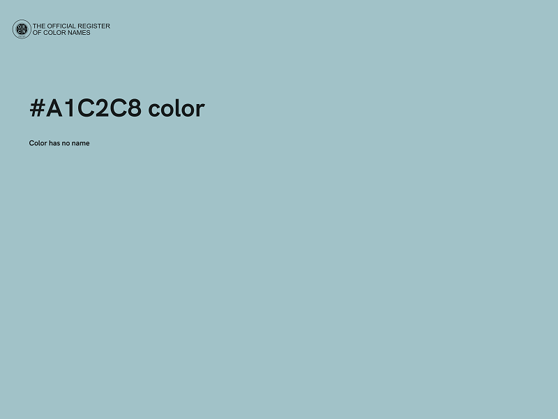 #A1C2C8 color image