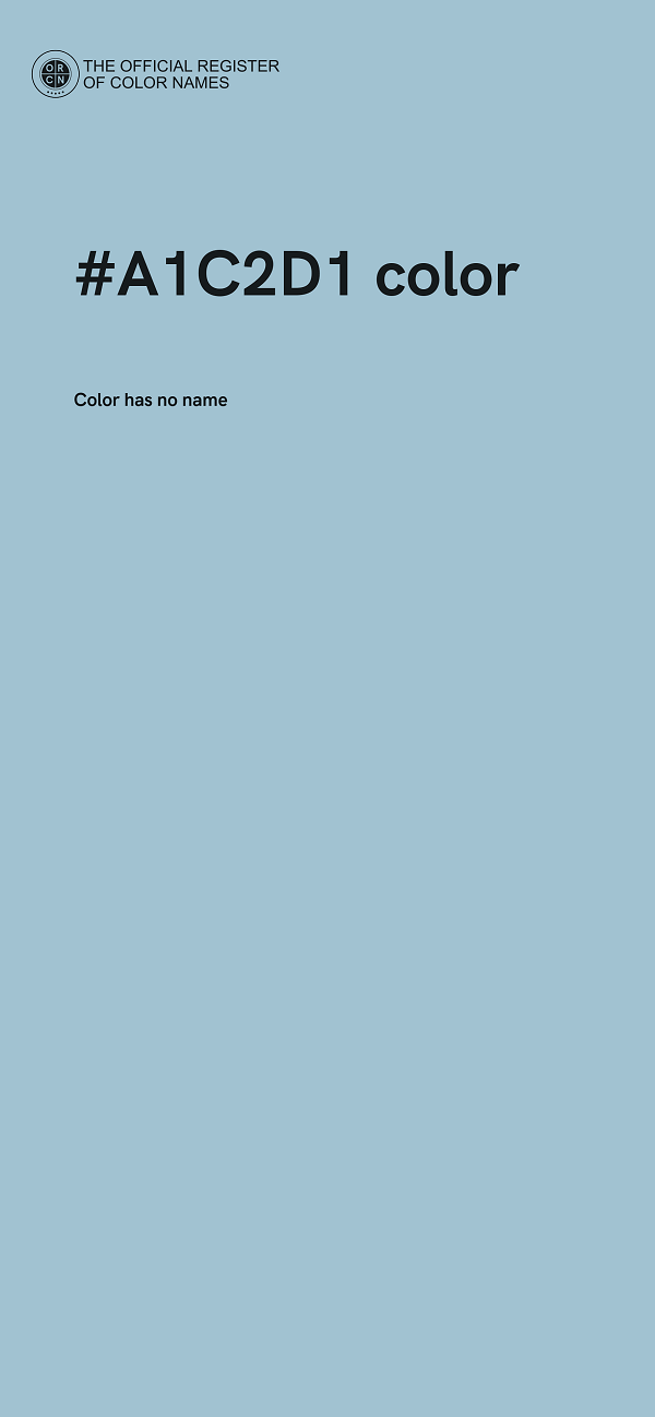#A1C2D1 color image