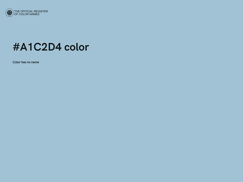 #A1C2D4 color image