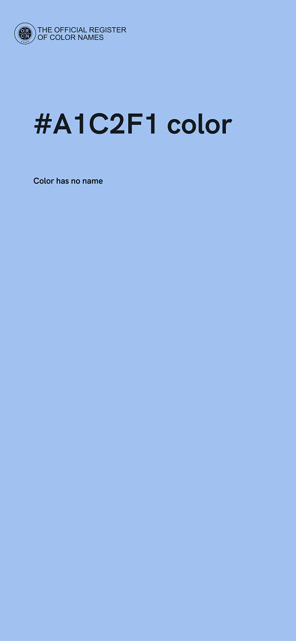 #A1C2F1 color image
