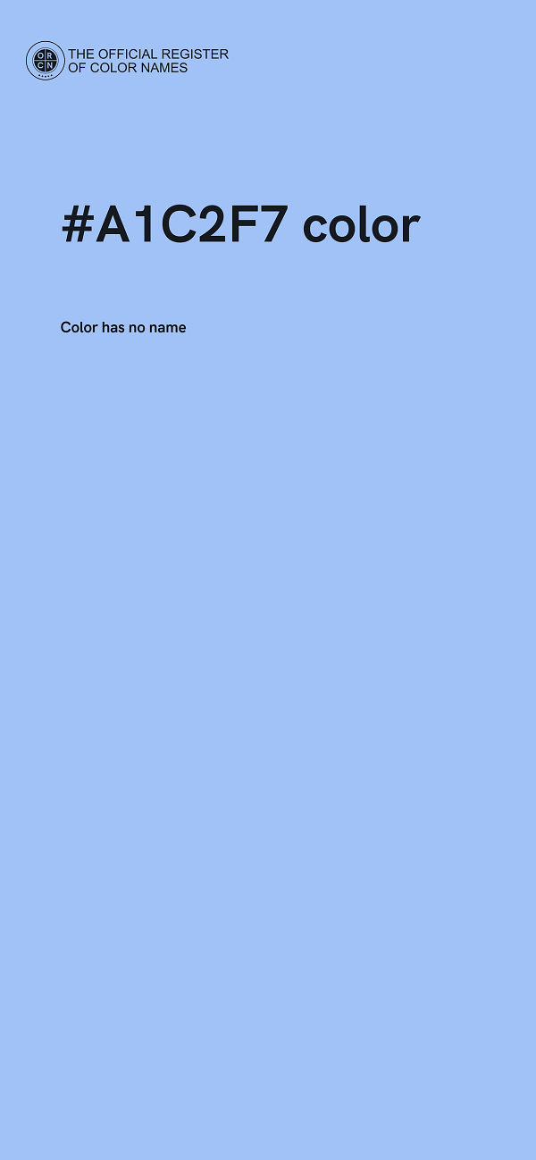 #A1C2F7 color image