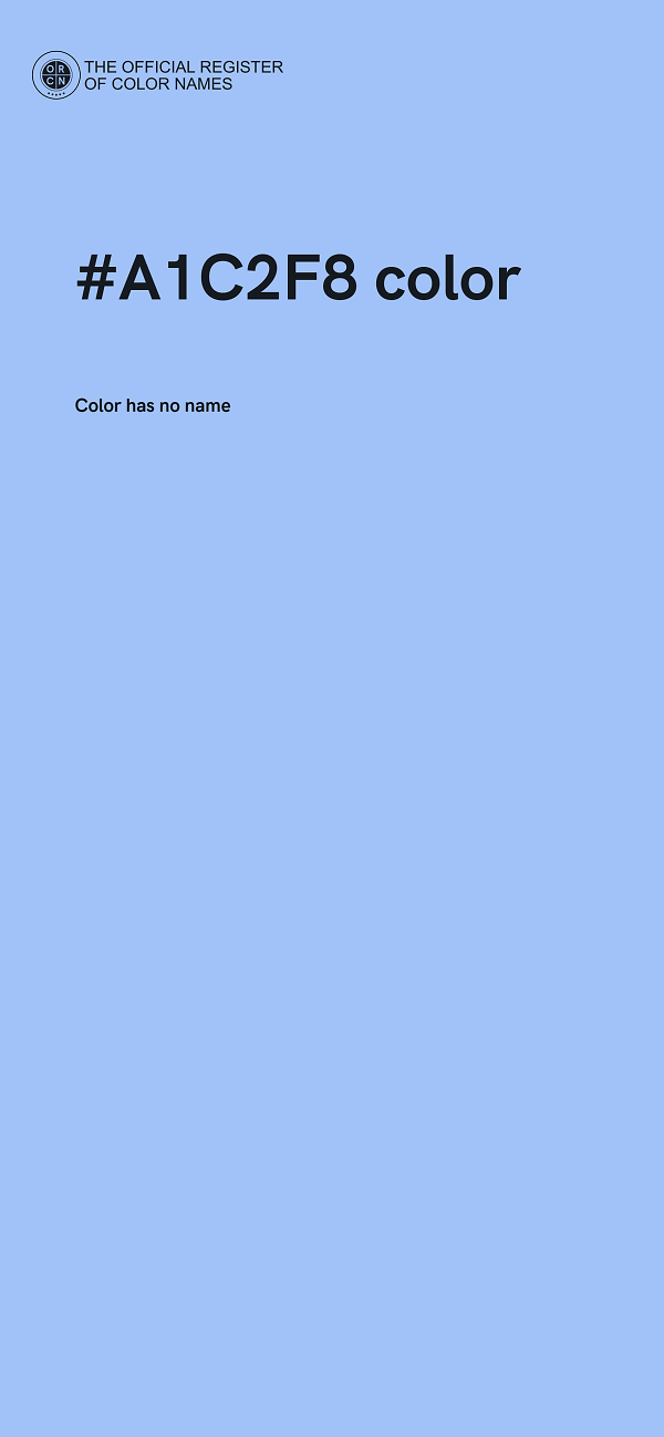 #A1C2F8 color image