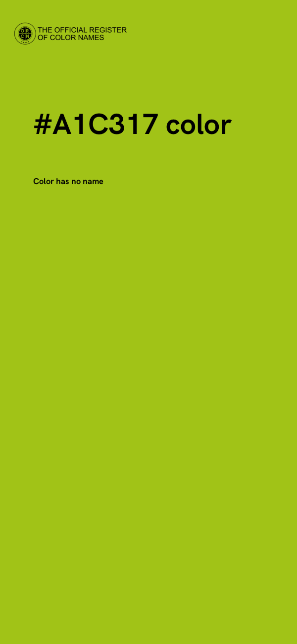 #A1C317 color image