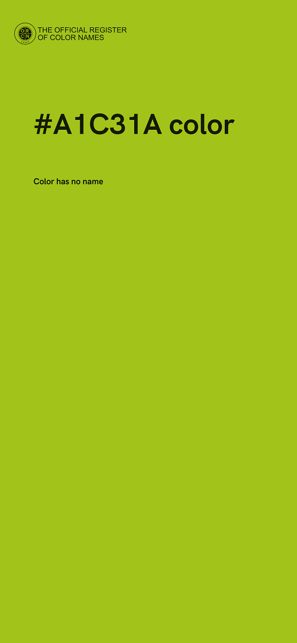 #A1C31A color image