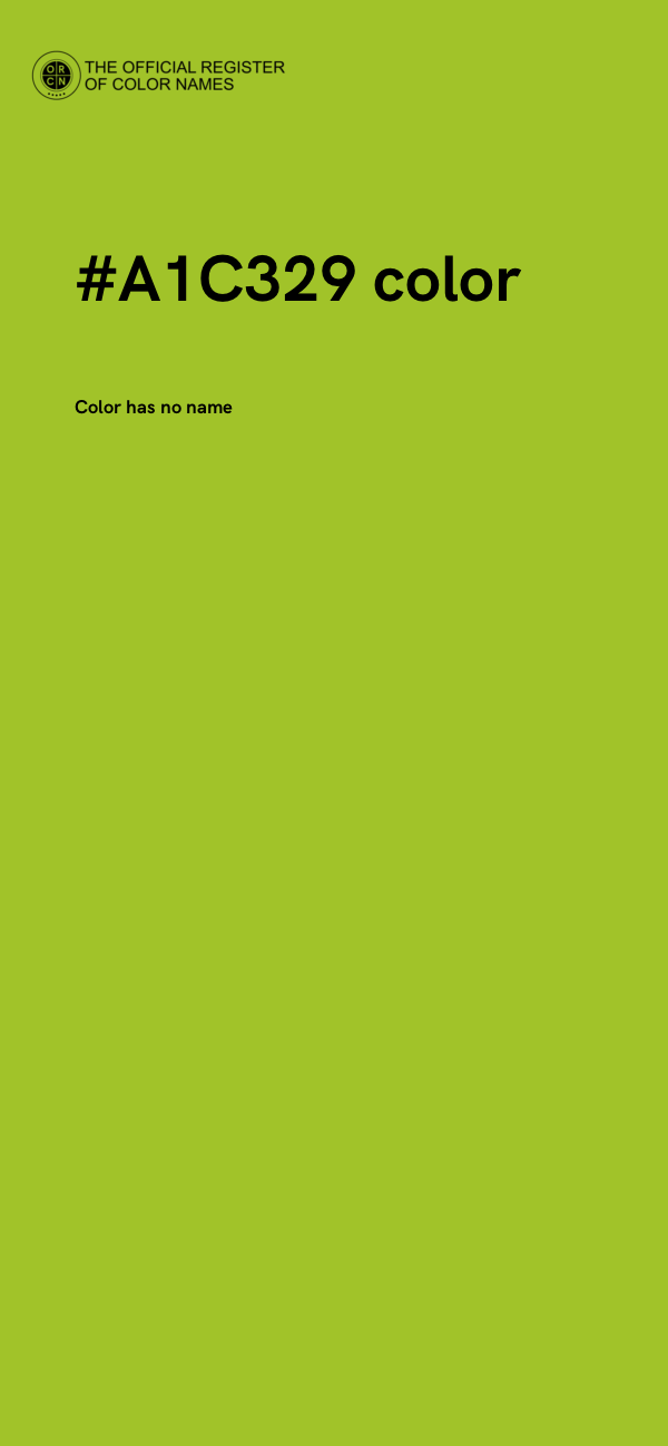 #A1C329 color image
