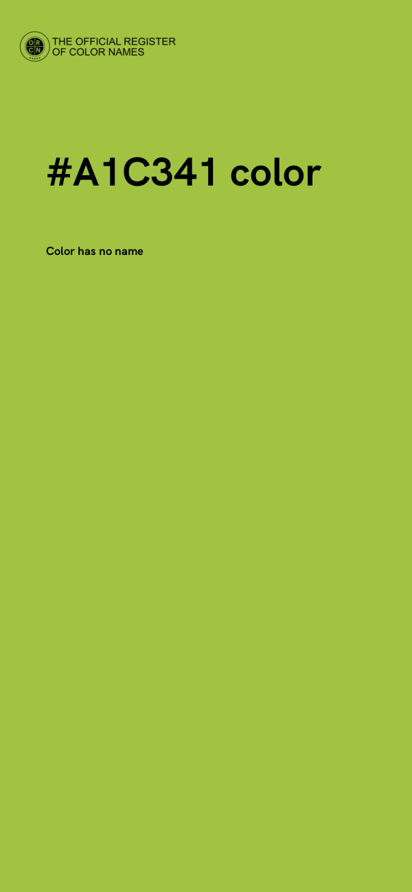 #A1C341 color image