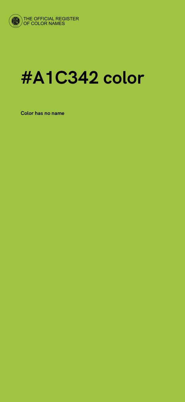 #A1C342 color image