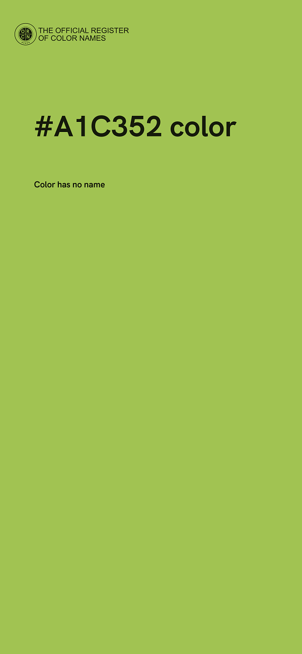 #A1C352 color image