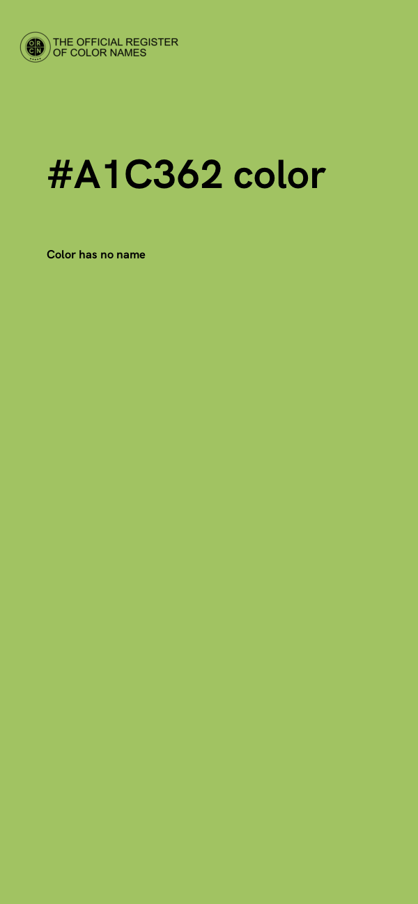 #A1C362 color image