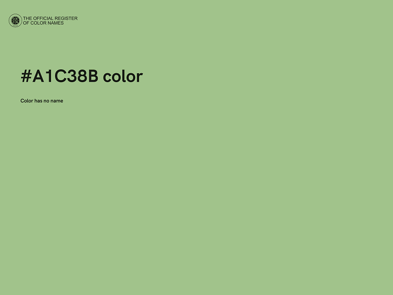 #A1C38B color image