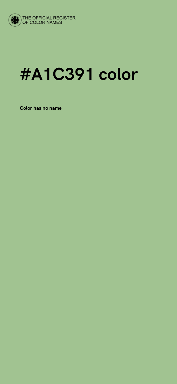 #A1C391 color image