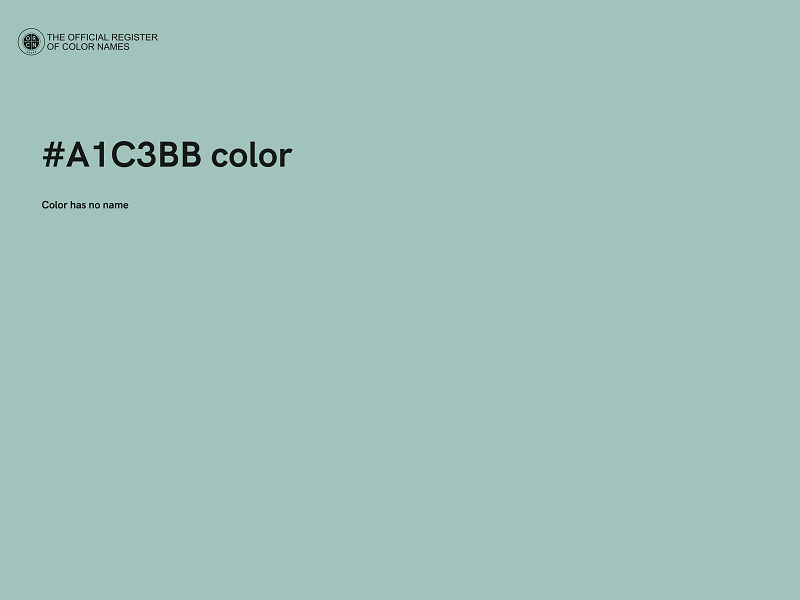 #A1C3BB color image