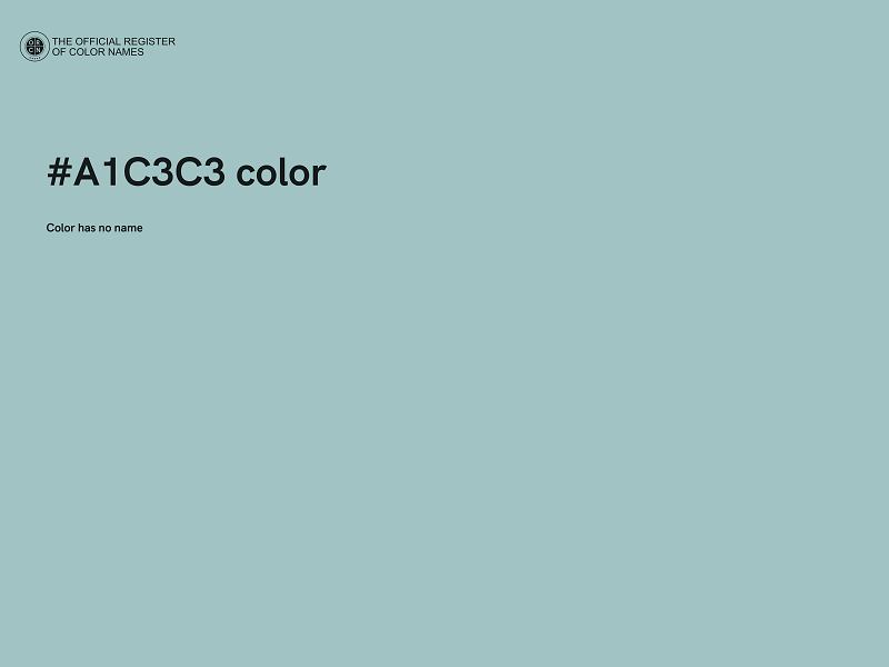 #A1C3C3 color image