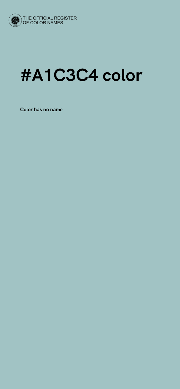 #A1C3C4 color image