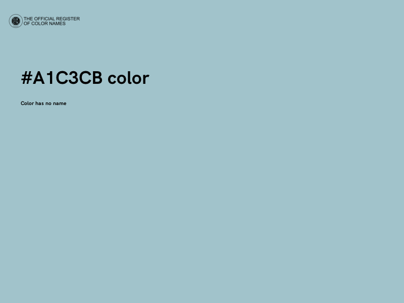 #A1C3CB color image