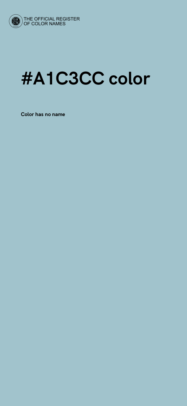 #A1C3CC color image