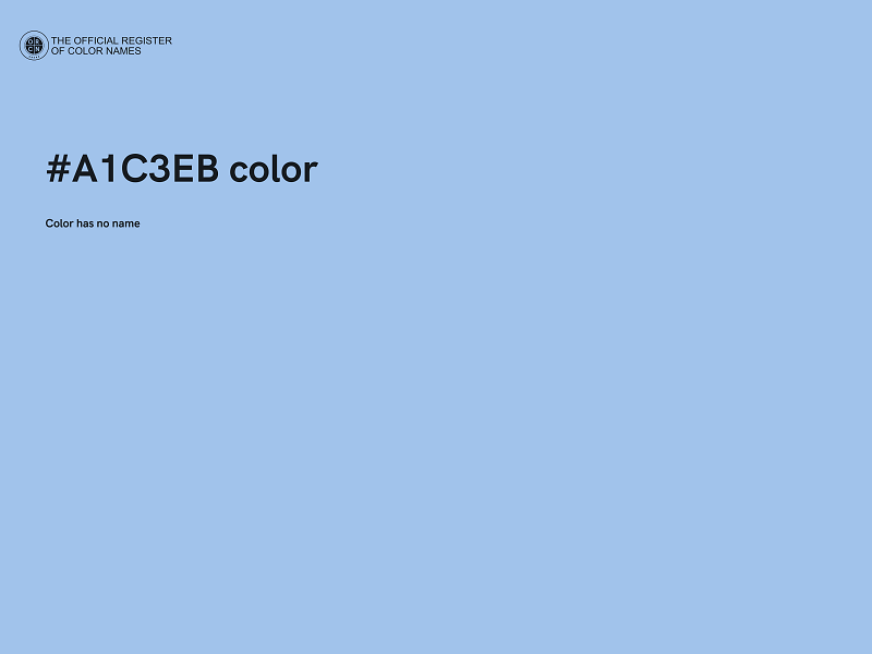 #A1C3EB color image