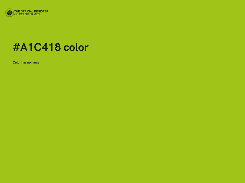 #A1C418 color image