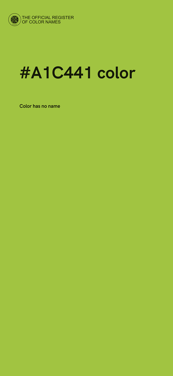 #A1C441 color image