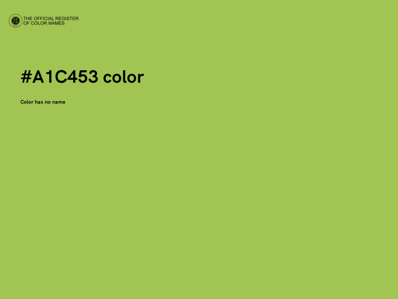 #A1C453 color image