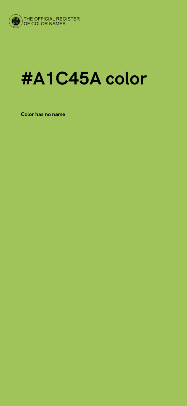 #A1C45A color image