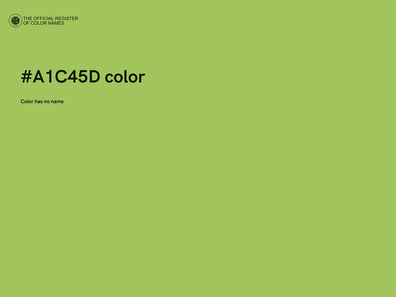 #A1C45D color image