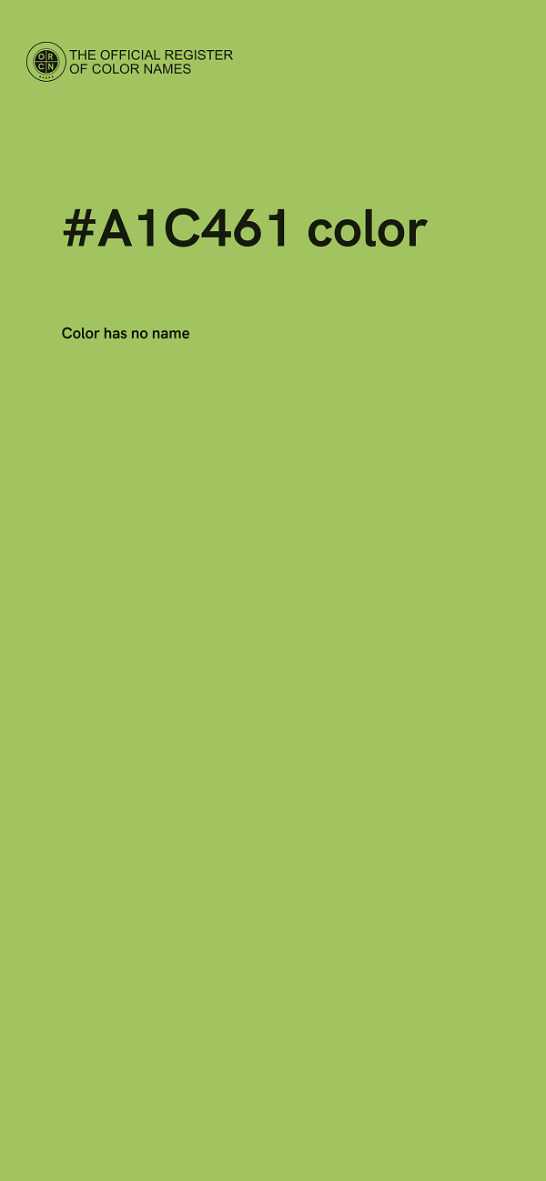#A1C461 color image